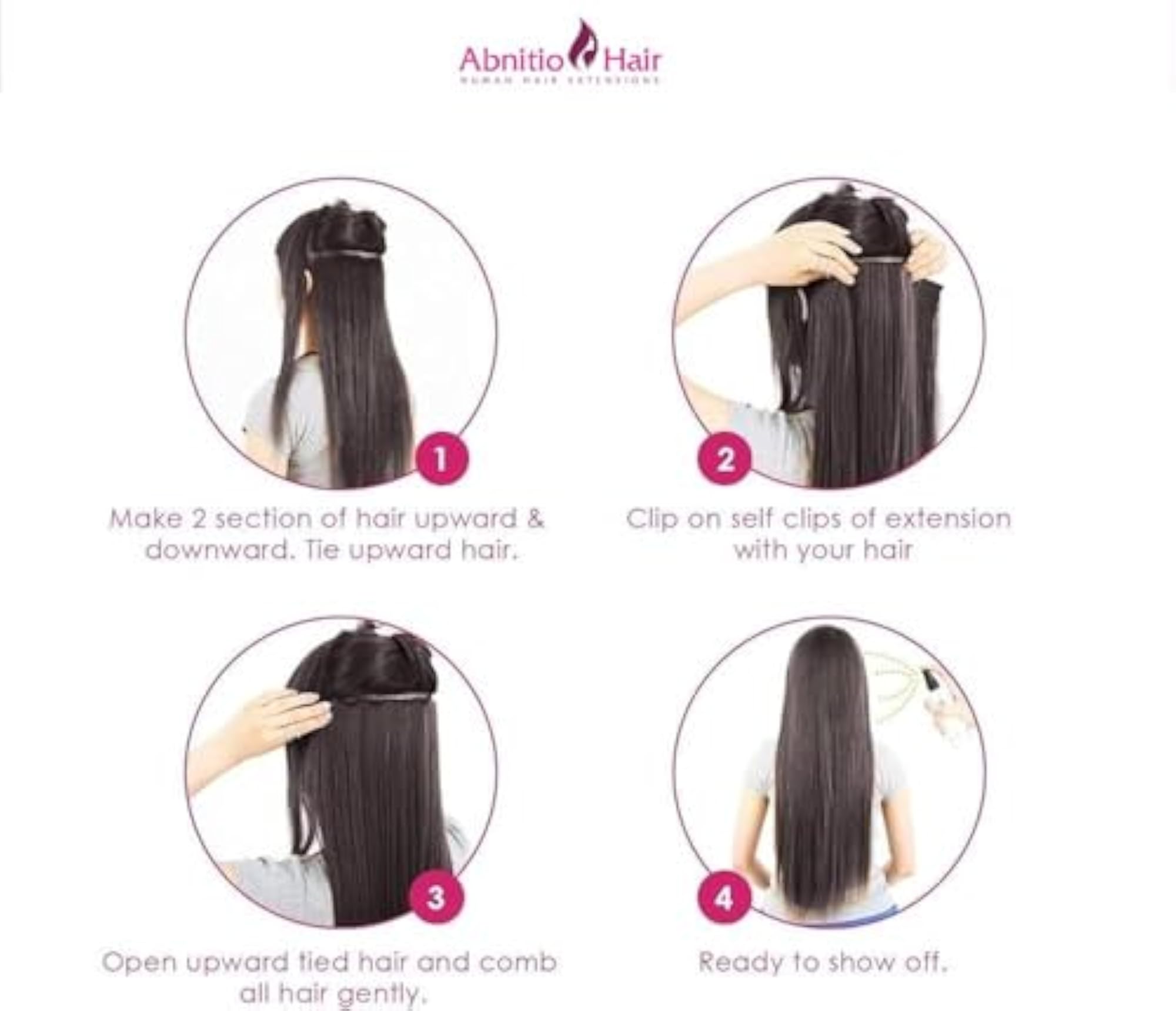Human Clip In Volumizer 4 100g 20 inch Mochachino Brown